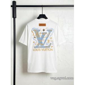 定番素敵 雑誌掲載アイテム 機能性抜群！LOUIS VUITTONコピー 商品 通販半袖Tシャツ