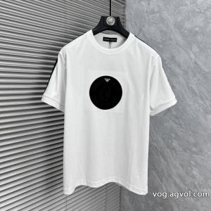 通販 ブランド超必須アイテム 自分らしく 優しい印象を与えてくれ半袖TシャツARMANI